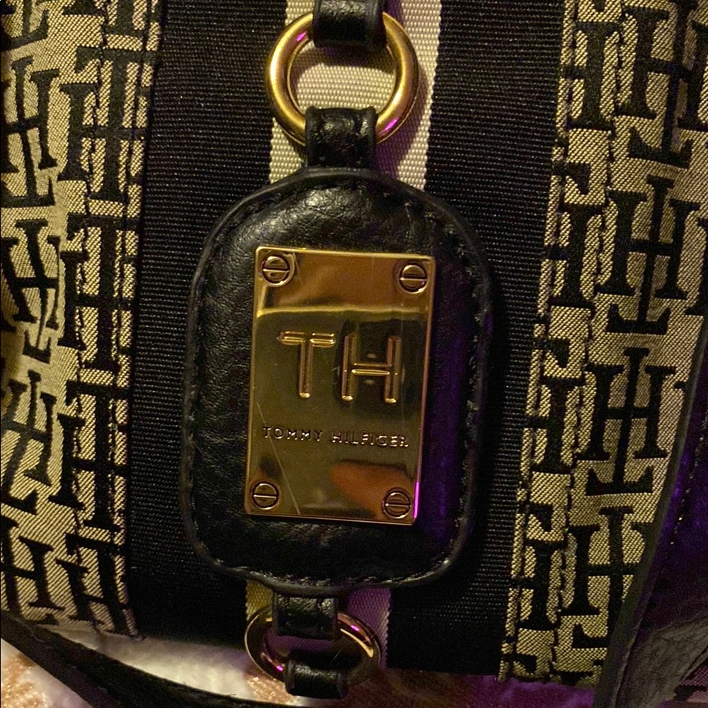 Tommy Hilfiger Monogram Tote Bag - Black and Brown - Picture 2 of 3